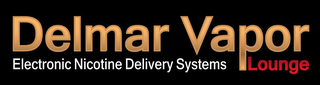 DELMAR VAPOR LOUNGE ELECTRONIC NICOTINE DELIVERY SYSTEMS logo