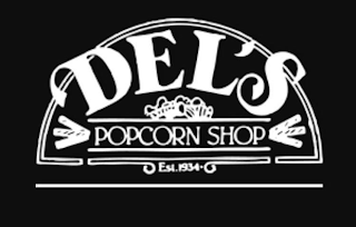 DEL'S POPCORN SHOP EST. 1934 logo