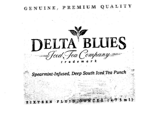 DELTA BLUES ICED TEA COMPANY DEEP SOUTH ICED TEA PUNCH logo