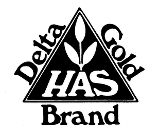 DELTA HAS GOLD BRAND logo