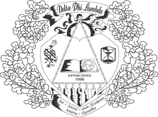 DELTA PHI LAMBDA ESTABLISHED 1998 logo