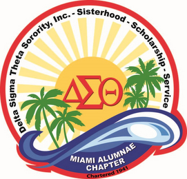 DELTA SIGMA THETA SORORITY, INC.-SISTERHOOD-SCHOLARSHIP-SERVICE MIAMI ALUMNAE CHAPTER CHARTERED 1941 logo