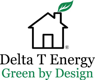 DELTA T ENERGY GREEN BY DESIGN logo