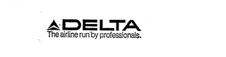 DELTA THE AIRLINE RUN BY PROFESSIONALS logo