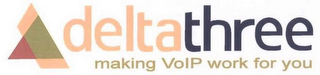 DELTATHREE MAKING VOIP WORK FOR YOU logo