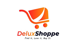 DELUX SHOPPE FIND IT, LOVE IT, BUY IT logo