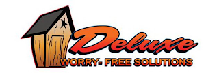 DELUXE, WORRY-FREE SOLUTIONS logo