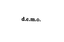 D.E.M.O. logo