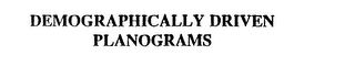 DEMOGRAPHICALLY DRIVEN PLANOGRAMS logo
