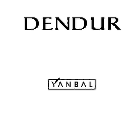 DENDUR YANBAL AND DESIGN logo