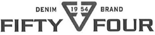 DENIM BRAND FIFTY FOUR 1954 logo