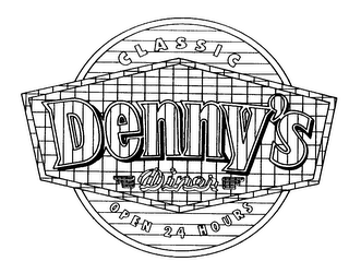 DENNY'S DINER CLASSIC OPEN 24 HOURS logo