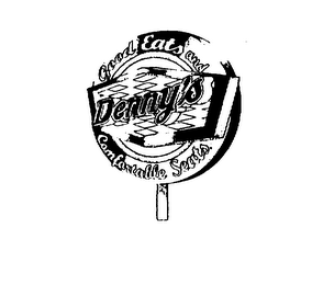 DENNY'S GOOD EATS AND COMFORTABLE SEATS. logo