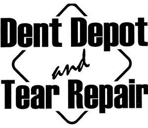 DENT DEPOT AND TEAR REPAIR logo