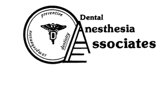 DENTAL ANESTHESIA ASSOCIATES COMPREHENSIVE PREVENTIVE DENTISTRY. logo