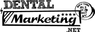 DENTAL MARKETING.NET NEW YORK JUL 2 600 PM 1957 NY logo