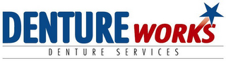 DENTURE WORKS DENTURE SERVICES logo