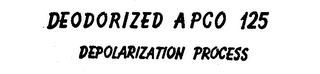 DEODORIZED APCO 125 DEPOLARIZATION PROCESS logo