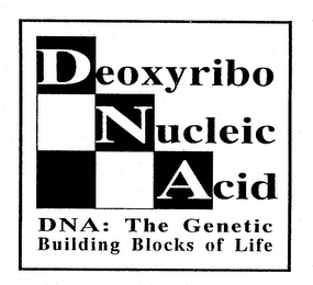 DEOXYRIBO NUCLEIC ACID DNA: THE GENETIC BUILDING BLOCKS OF LIFE logo