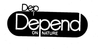 DEP DEPEND ON NATURE logo