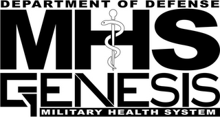 DEPARTMENT OF DEFENSE MHS GENESIS MILITARY HEALTH SYSTEM logo