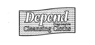 DEPEND DISPOSABLE CLEANSING CLOTHS logo