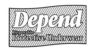 DEPEND DISPOSABLE PROTECTIVE UNDERWEAR logo