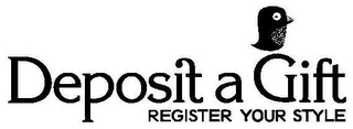 DEPOSIT A GIFT REGISTER YOUR STYLE logo