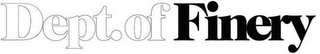 DEPT. OF FINERY logo