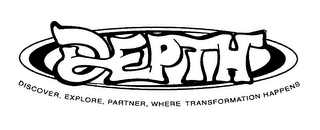 DEPTH DISCOVER, EXPLORE, PARTNER, WHERE TRANSFORMATION HAPPENS logo