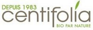 DEPUIS 1983 CENTIFOLIA BIO PAR NATURE logo