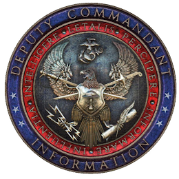 DEPUTY COMMANDANT INFORMATION INTELLIGERE LETALIS PERCIPERE INFORMARE INFLUENTIA logo