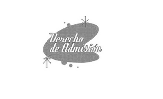 DERECHO DE ADMISION logo