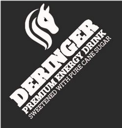 DERINGER PREMIUM ENERGY DRINK SWEETENED WITH PURE CANE SUGAR logo
