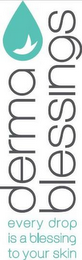 DERMA BLESSINGS EVERY DROP IS A BLESSING TO YOUR SKIN logo
