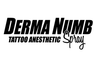 DERMA NUMB TATTOO ANESTHETIC SPRAY logo