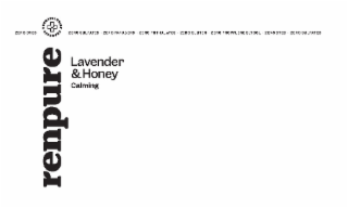 DERMATOLOGIST APPROVED ZERO DYES ZERO SULFATES - ZERO PARABENS - ZERO PHTHALATES -ZERO GLUTEN - ZERO PROPYLENE GLYCOL - ZERO DYES - ZERO SULFATES LAVENDER &HONEY CALMING RENPURE logo