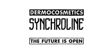 DERMOCOSMETICS SYNCHROLINE THE FUTURE IS OPEN logo