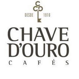 DESDE 1916 CHAVE D'OURO CAFES logo