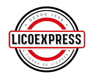 DESDE 1998 LICOEXPRESS TIENDA DE LICORES logo