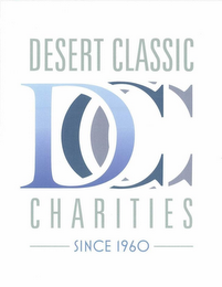 DESERT CLASSIC CHARITIES SINCE 1960 DCC logo