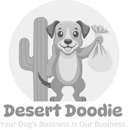 DESERT DOODIE YOUR DOG'S BUSINESS IS OUR BUSINESS logo
