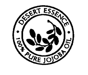 DESERT ESSENCE 100% PURE JOJOBA OIL logo
