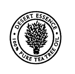 DESERT ESSENCE 100% PURE TEA TREE OIL logo