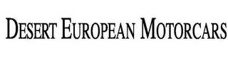 DESERT EUROPEAN MOTORCARS logo