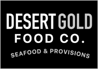 DESERT GOLD FOOD CO. SEAFOOD & PROVISIONS logo