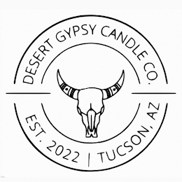 DESERT GYPSY CANDLE CO. EST. 2022 TUCSON, AZ logo