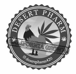 DESERT PHARM DESERTPHARM420 CALIFORNIA GROWN logo