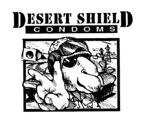 DESERT SHIELD CONDOMS logo