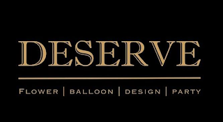 DESERVE FLOWER | BALLOON | DESIGN | PARTY logo
